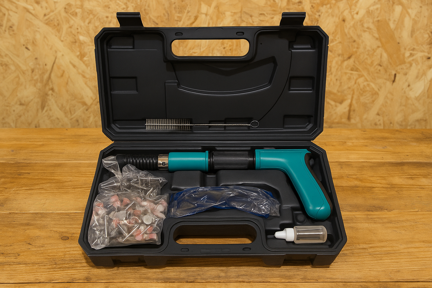Pistola de Clavos Silenciosa 5 Velocidades – Kit Completo