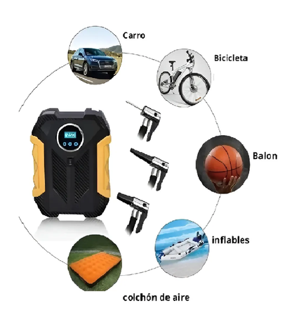 Compresor Portátil Multiusos CARSUN